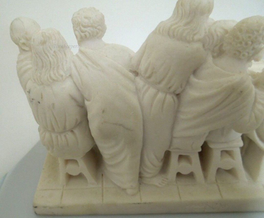 r680 Vintage Religious Figurine, 'The Last Supper' Jesus & Disciples, Resin with Excellent Detail.