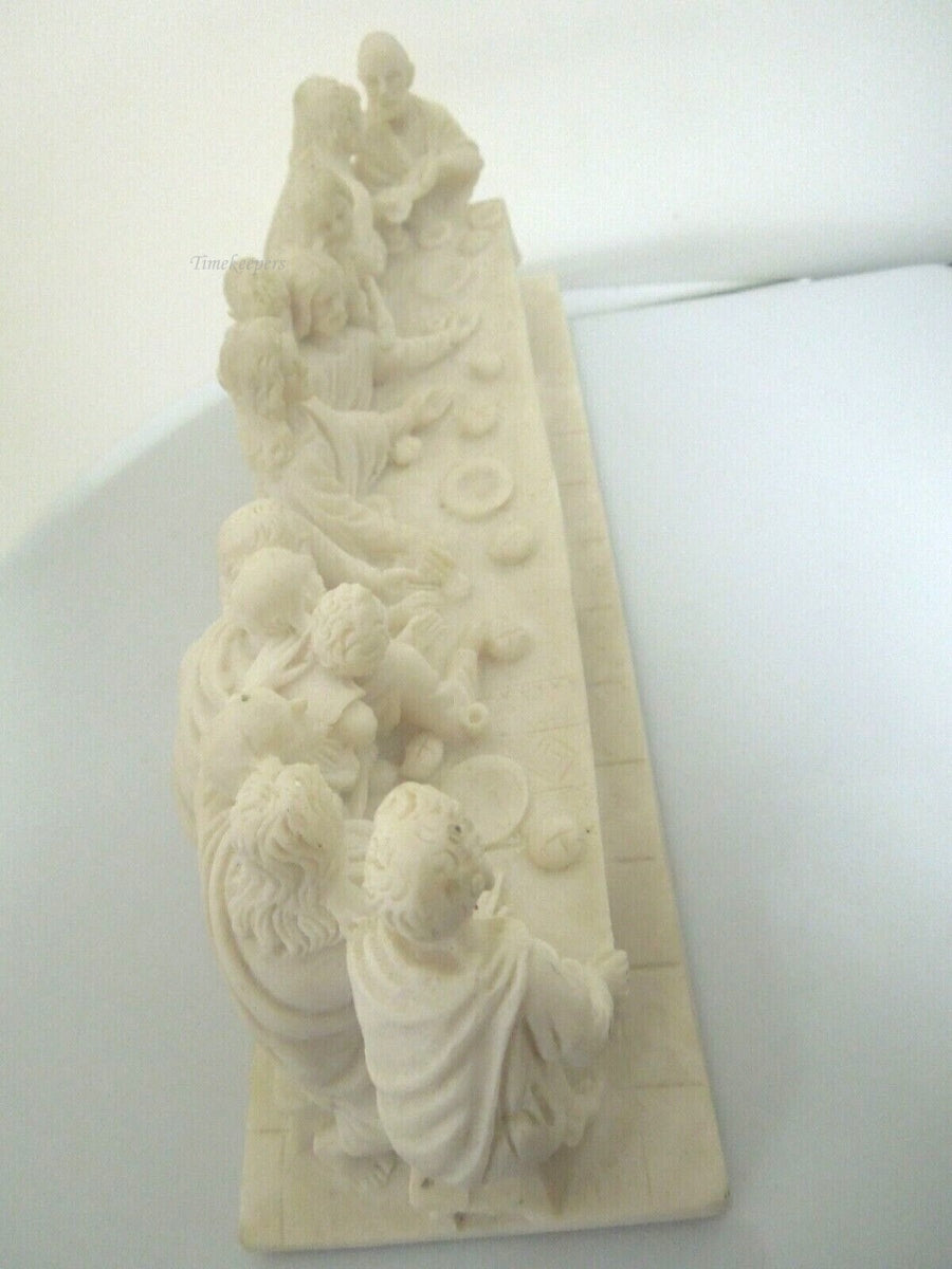 r680 Vintage Religious Figurine, 'The Last Supper' Jesus & Disciples, Resin with Excellent Detail.