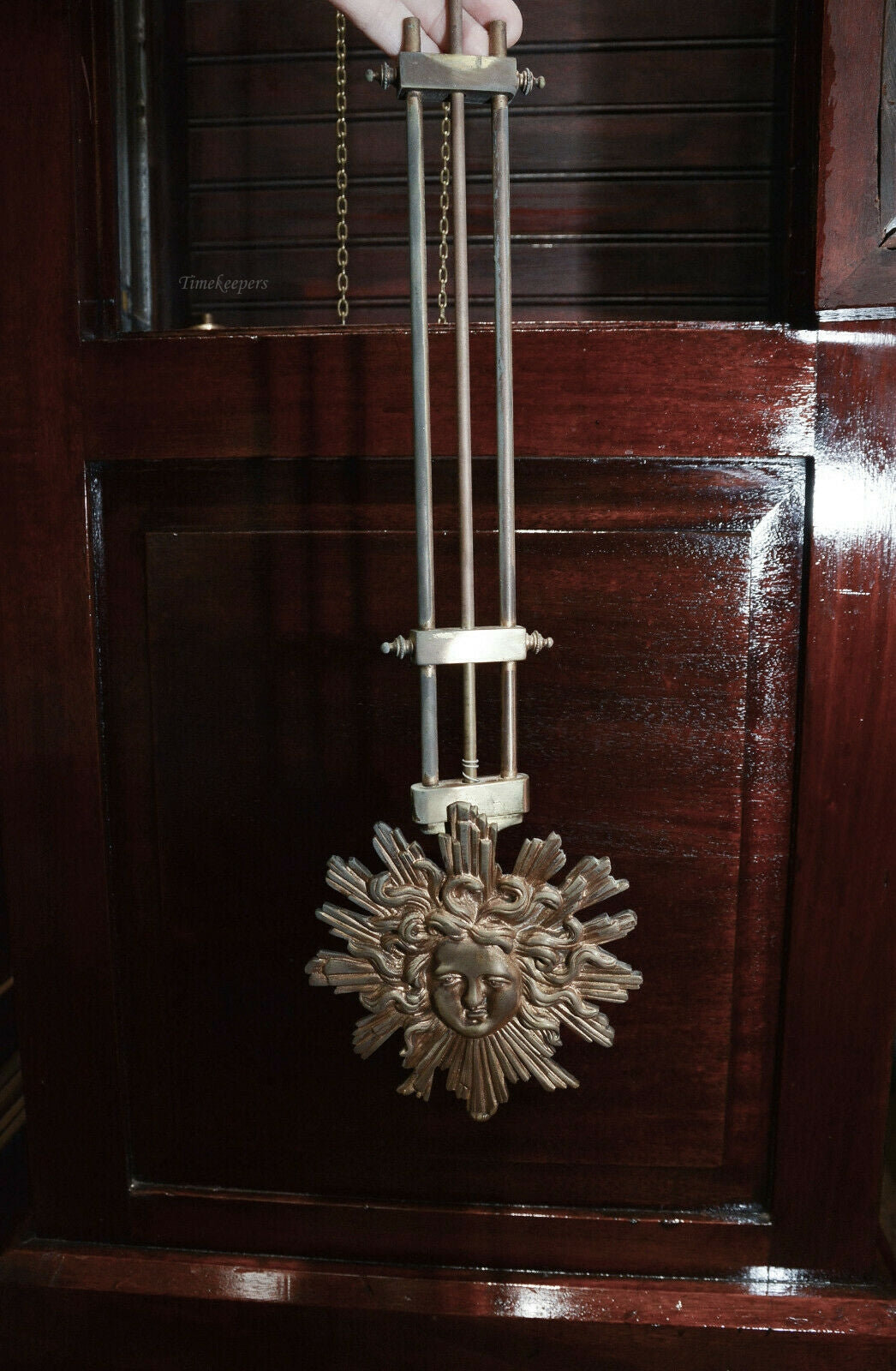 c017 French Musical Mission Style Grandfather Clock 1800's- Local Pickup Only