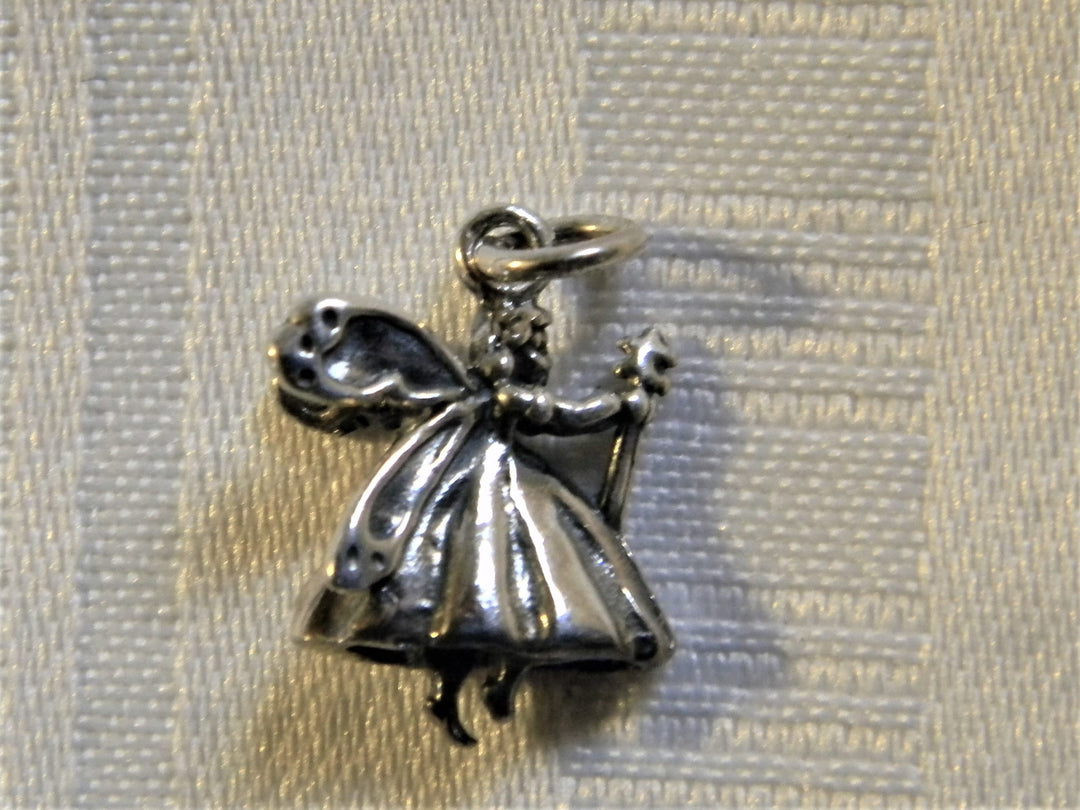 h638 Charming Fairy Charm in Sterling Silver