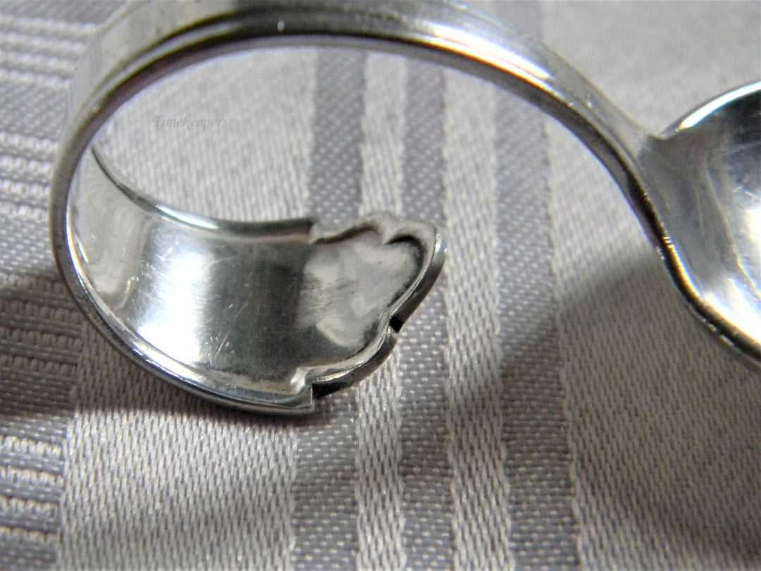 h643 Vintage Sterling Silver Curved Handle Baby Spoon by Radar