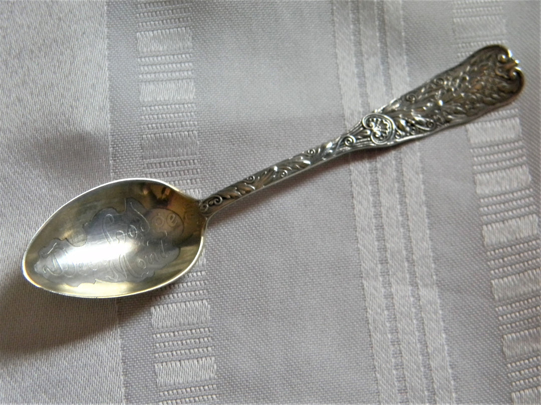 h659 Vintage Sterling Preowned Collector Spoon from Deer Lodge Montana