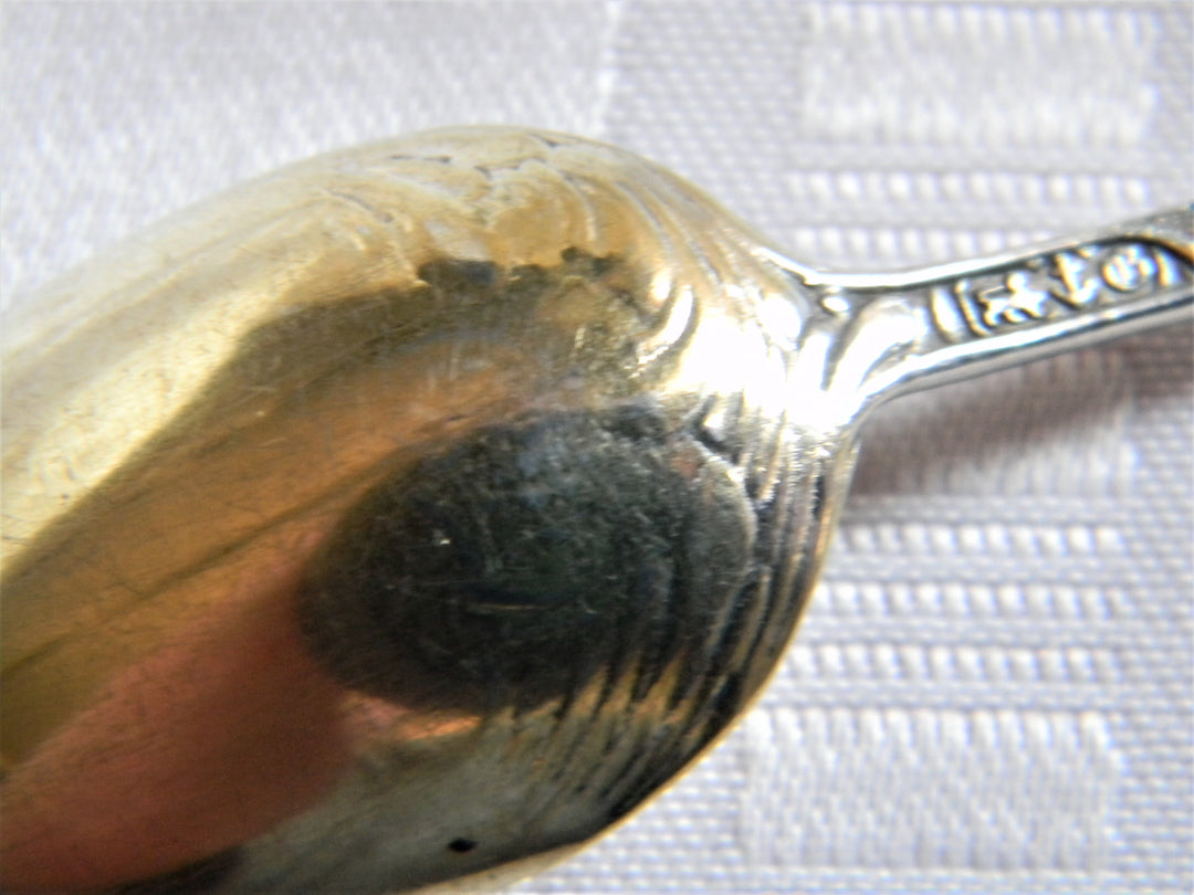 h659 Vintage Sterling Preowned Collector Spoon from Deer Lodge Montana