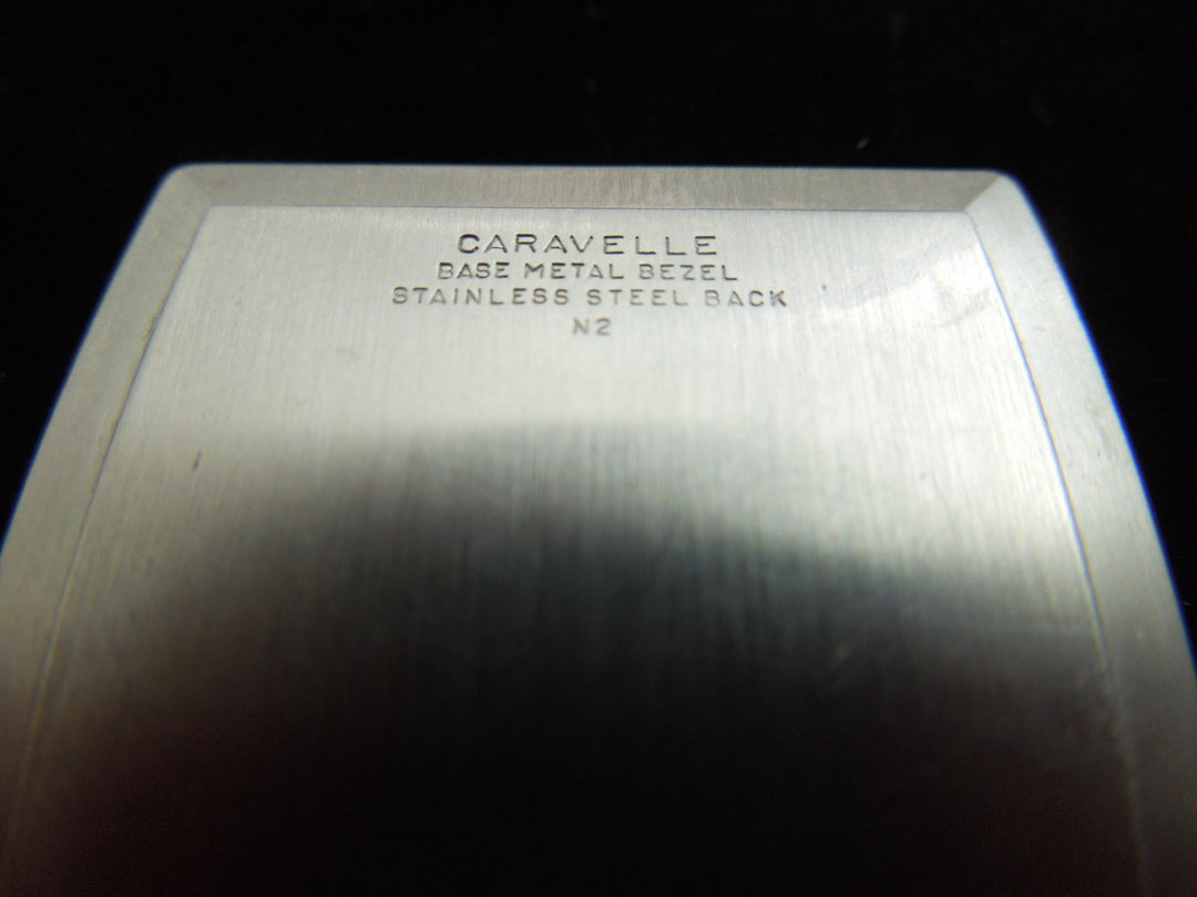 g315 Classic Caravelle VIintage Unisex Watch, Stainless Steel, Leather Band, 7 Jewels