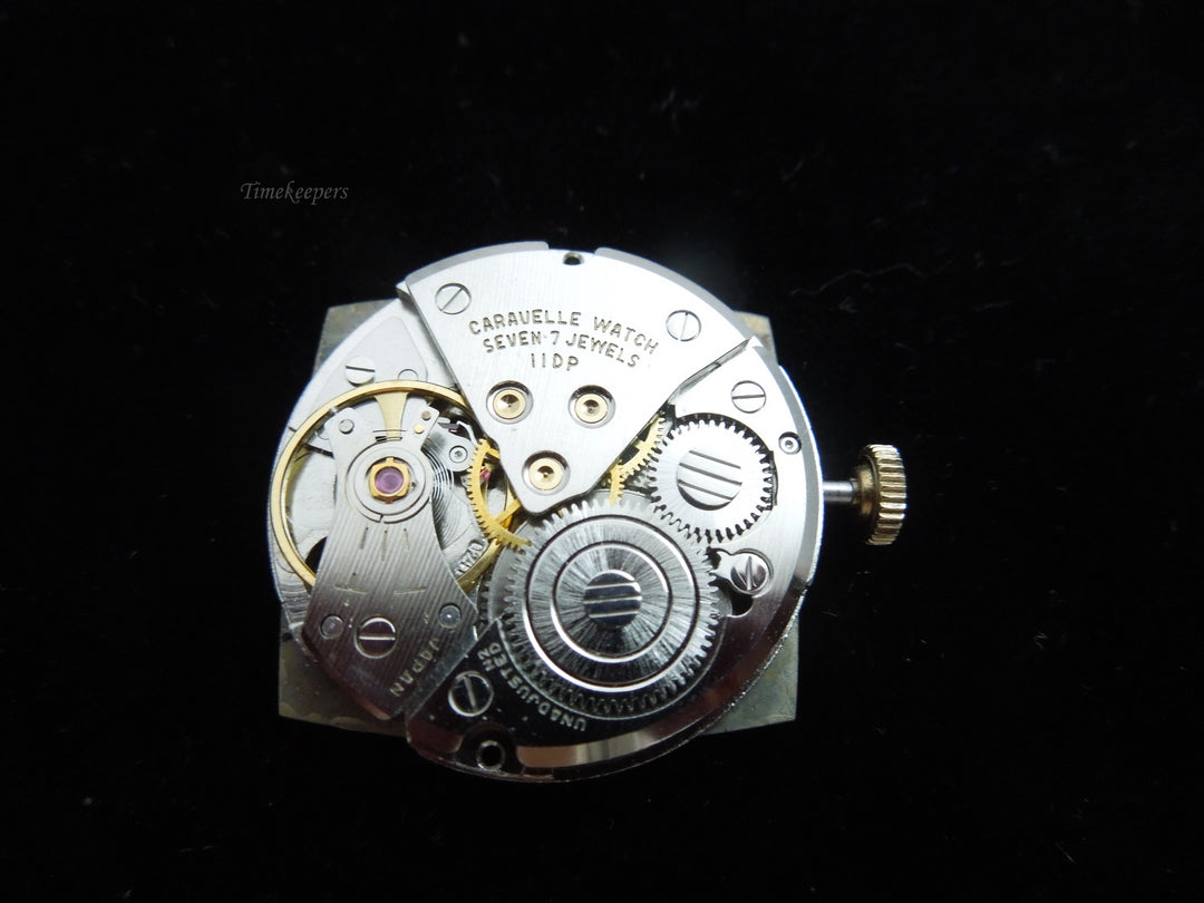 g315 Classic Caravelle VIintage Unisex Watch, Stainless Steel, Leather Band, 7 Jewels