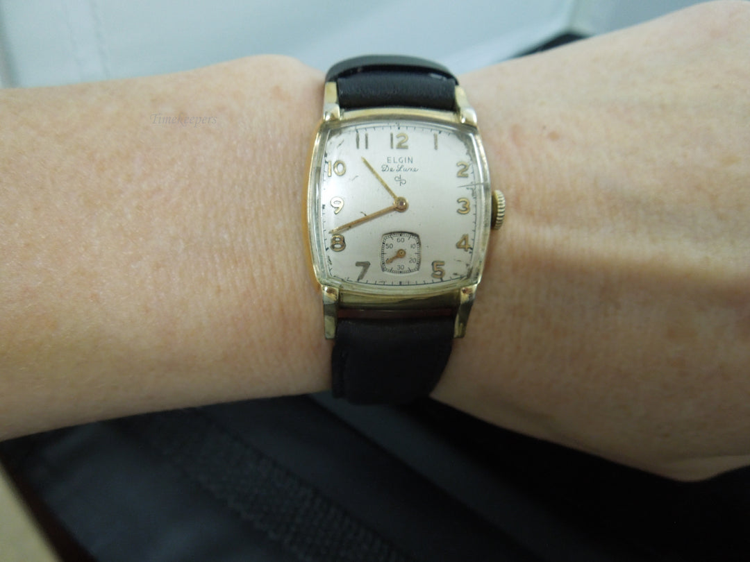 g314 Classic Elgin De Luxe Unisex Watch,  10kt Gold Filled, 17 Jewels