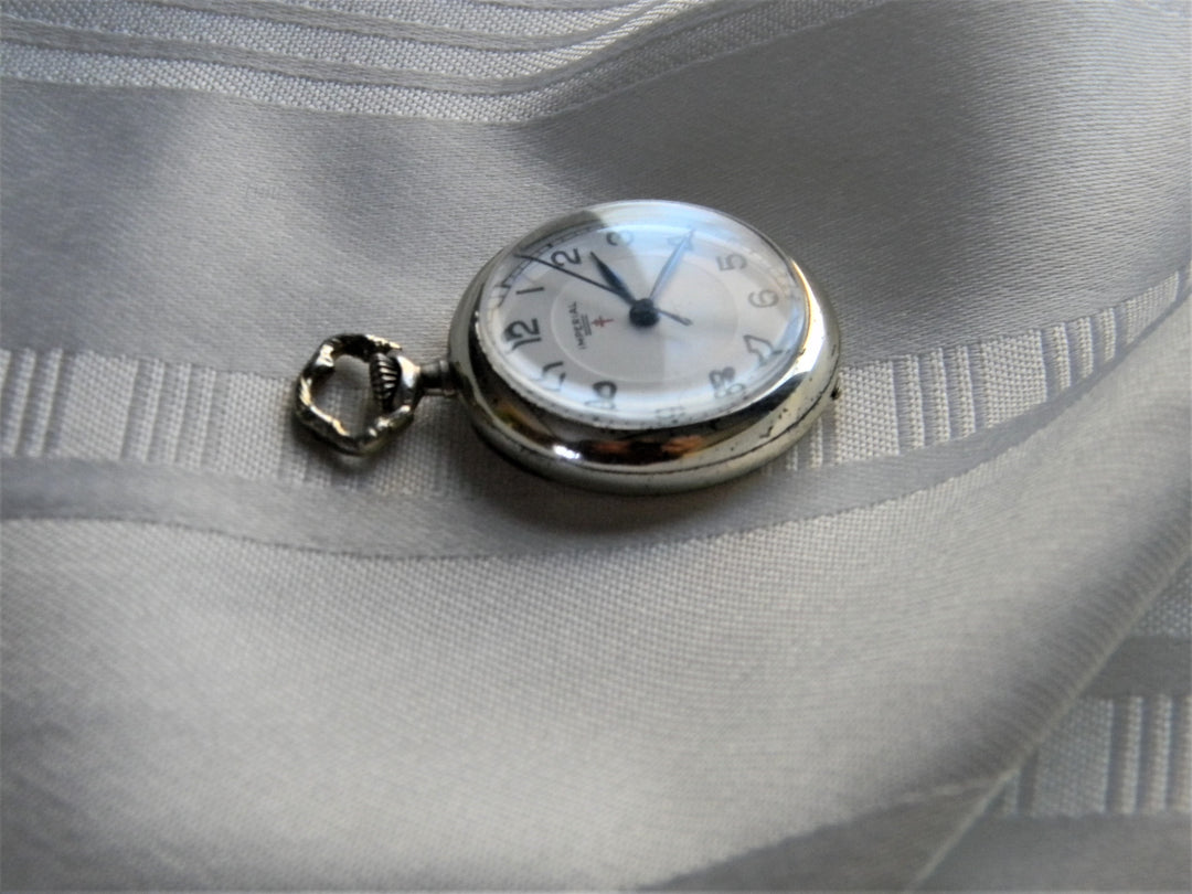 j563 Vintage Imperial Swiss Made - 17 Jewel Pendant Watch in Sterling