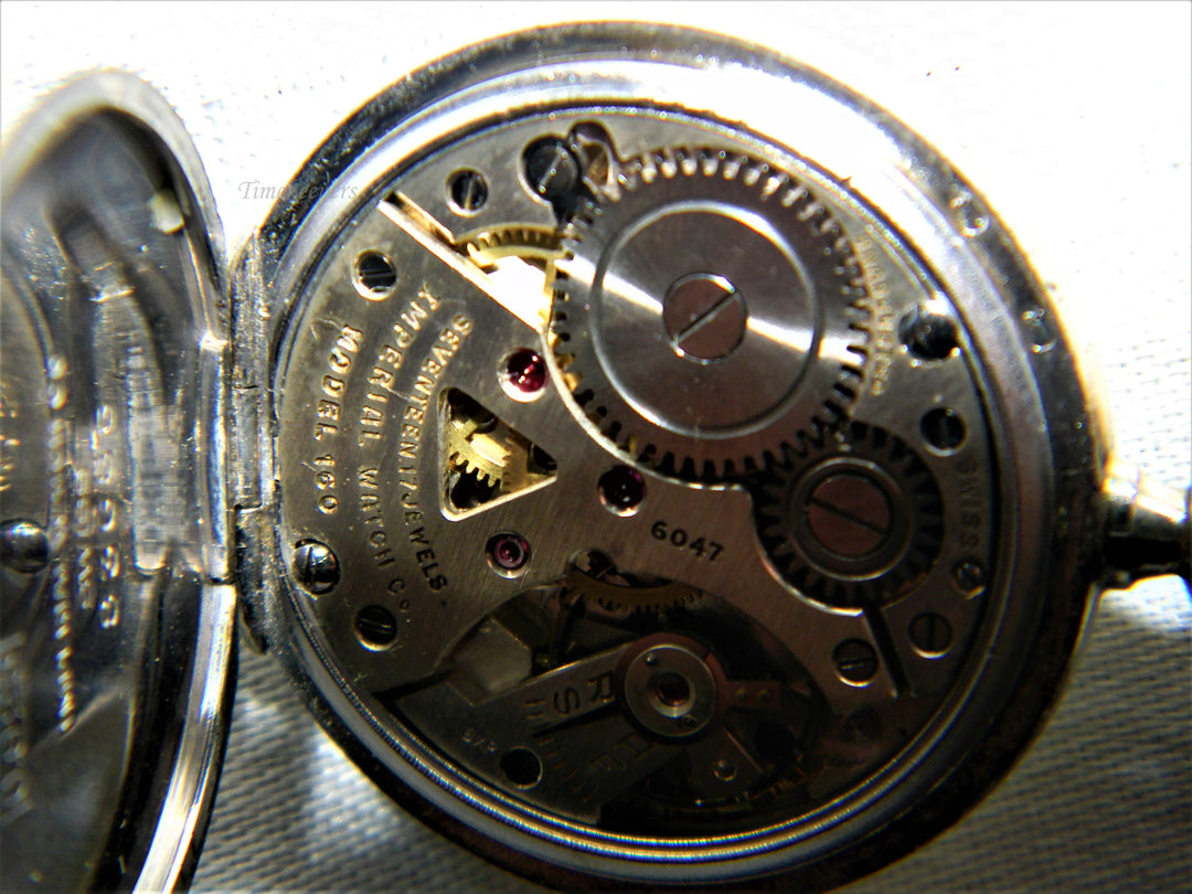 j563 Vintage Imperial Swiss Made - 17 Jewel Pendant Watch in Sterling