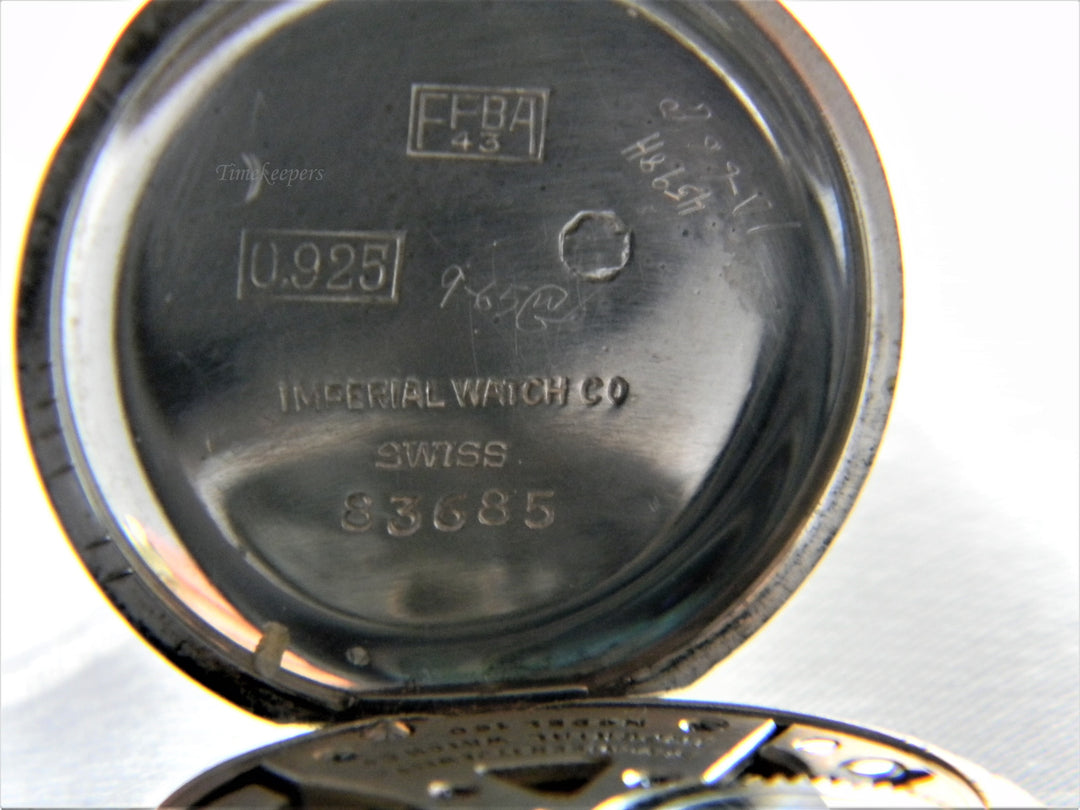 j563 Vintage Imperial Swiss Made - 17 Jewel Pendant Watch in Sterling