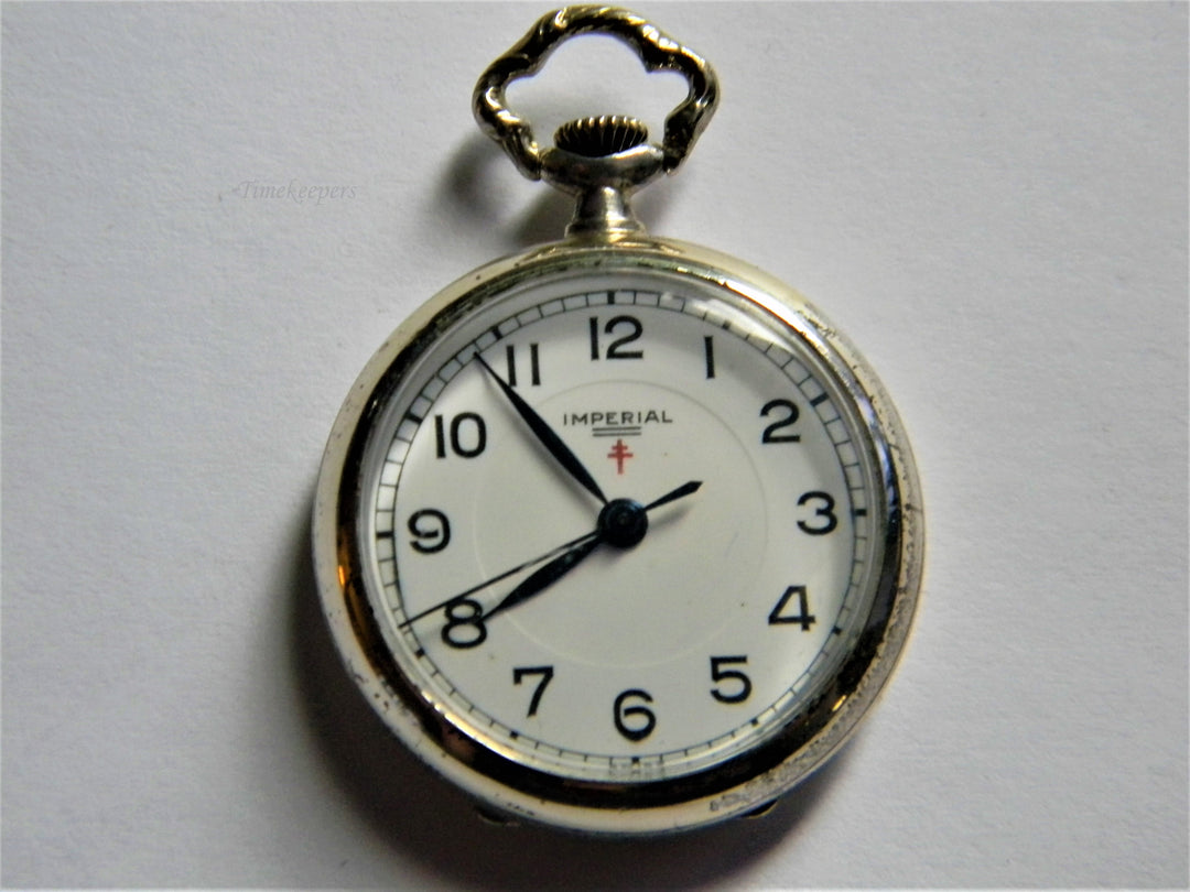 j563 Vintage Imperial Swiss Made - 17 Jewel Pendant Watch in Sterling