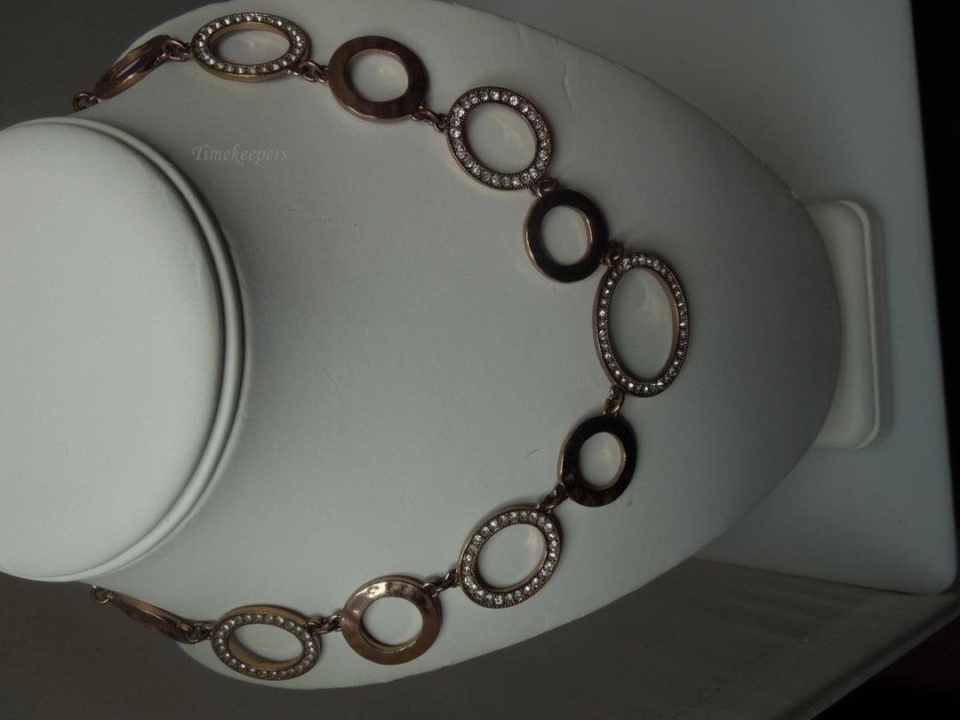 q301 Beautiful Copper Tone Necklace 15"