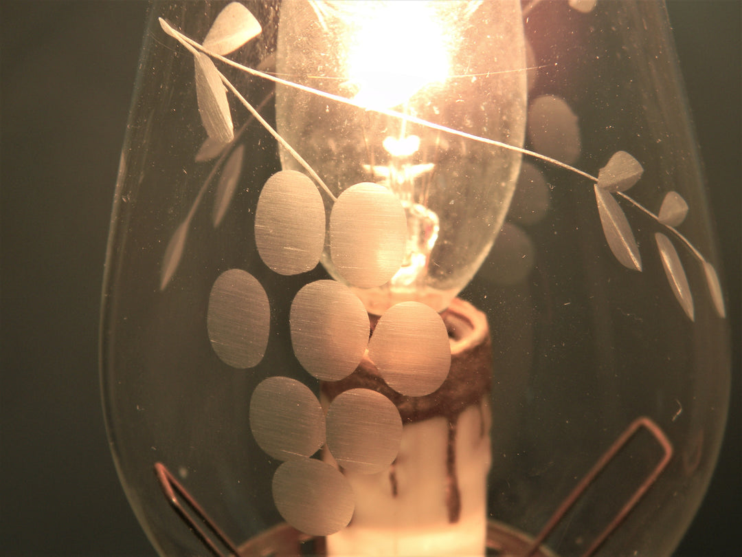 h700 Vintage Ceramic and Brass Candle Look Electric Light