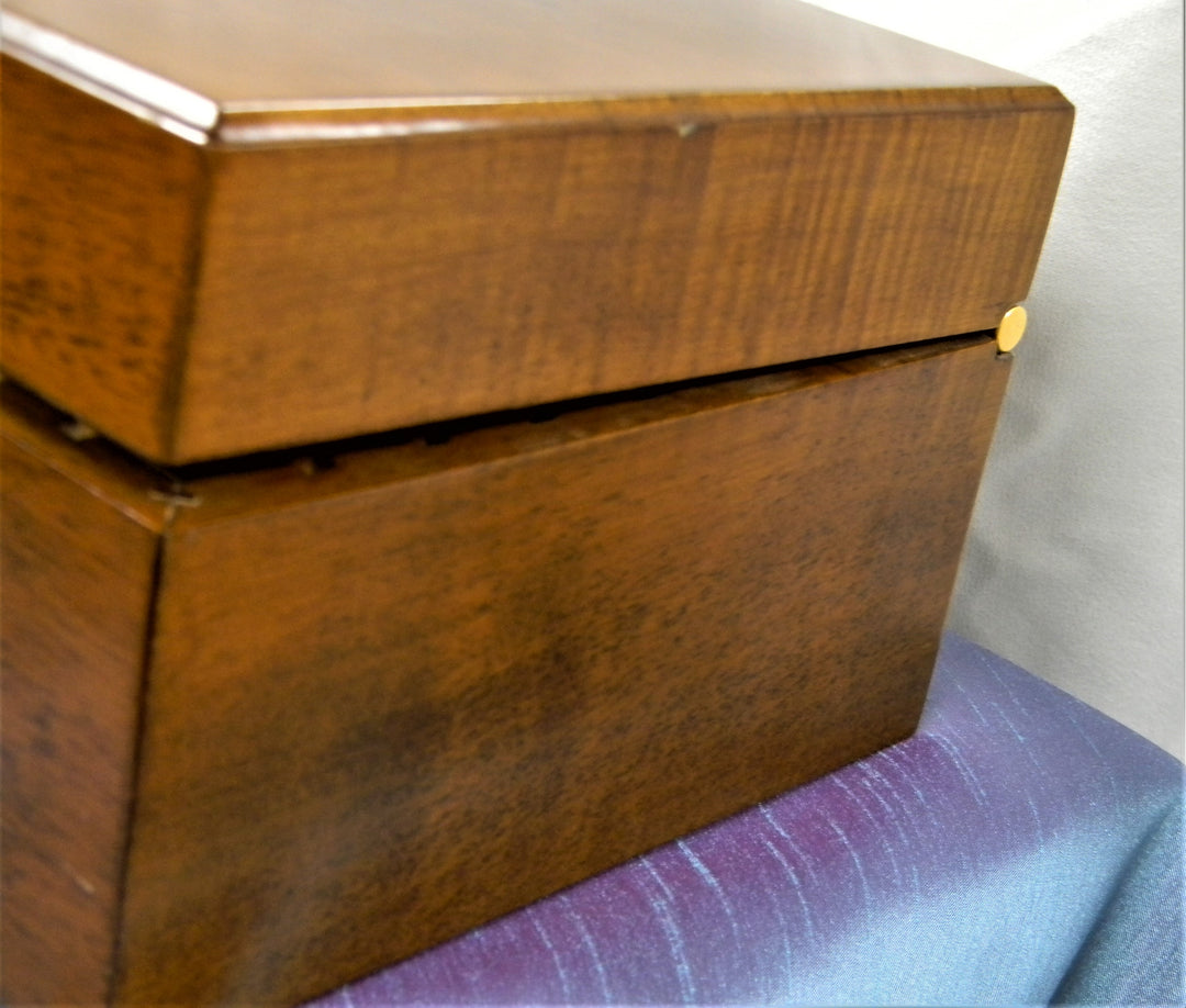 h710 Vintage Wood Humidor Box with Hygrometer and Sponge Humidifier