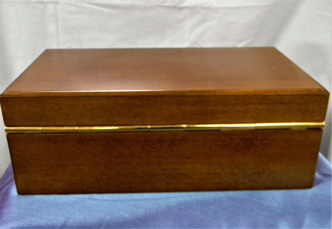 h710 Vintage Wood Humidor Box with Hygrometer and Sponge Humidifier
