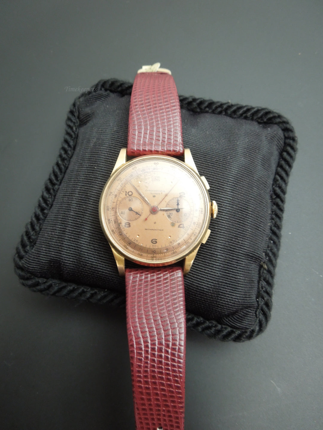 b876 Men's 18kt Yellow Gold Mechanical Suisse Chronographe Wristwatch