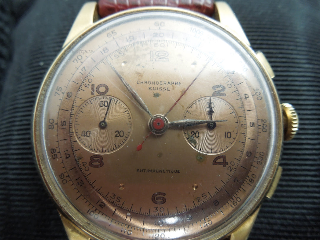 g359 Classy Croton Watch, Water &amp; Shock Resistant, Gold Filled w/ Stainless Steel Back