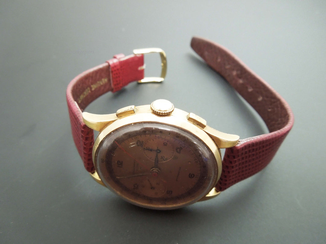 b876 Men's 18kt Yellow Gold Mechanical Suisse Chronographe Wristwatch