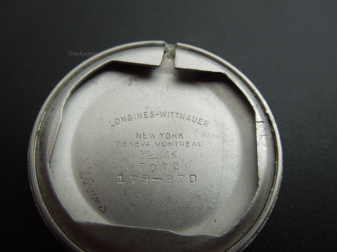 b879 Men's Classic Mechanical 14kt White Gold Longines Wristwatch with box