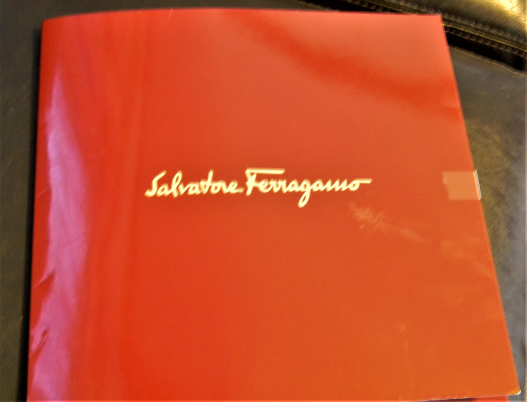 h732 Vintage Rare Salvatore Ferragamo 100% Silk Scarf in Box