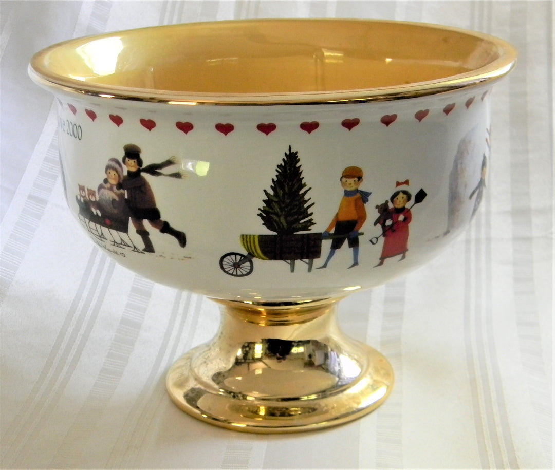 h745 Nice Pre Owned Wysocki Teleflora Bowl or Planter 2000 (no box)