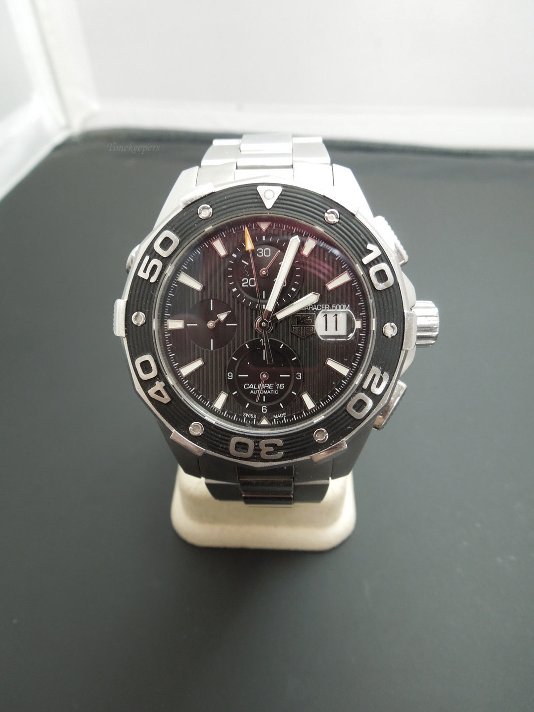 b894 Handsome Men's Automatic Tag Heuer Aquaracer Calibre 16 Wristwatch
