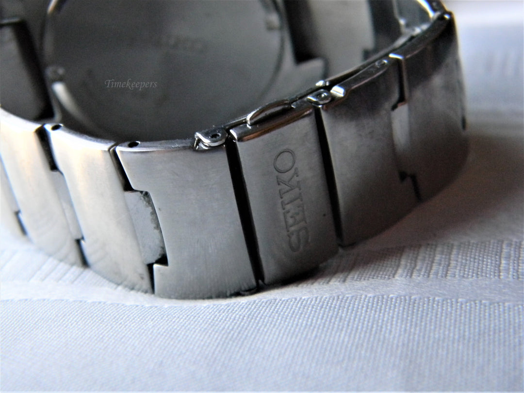 j605 Retro Seiko Quartz Stainless Chronograph Wrist Watch Bracelet Band