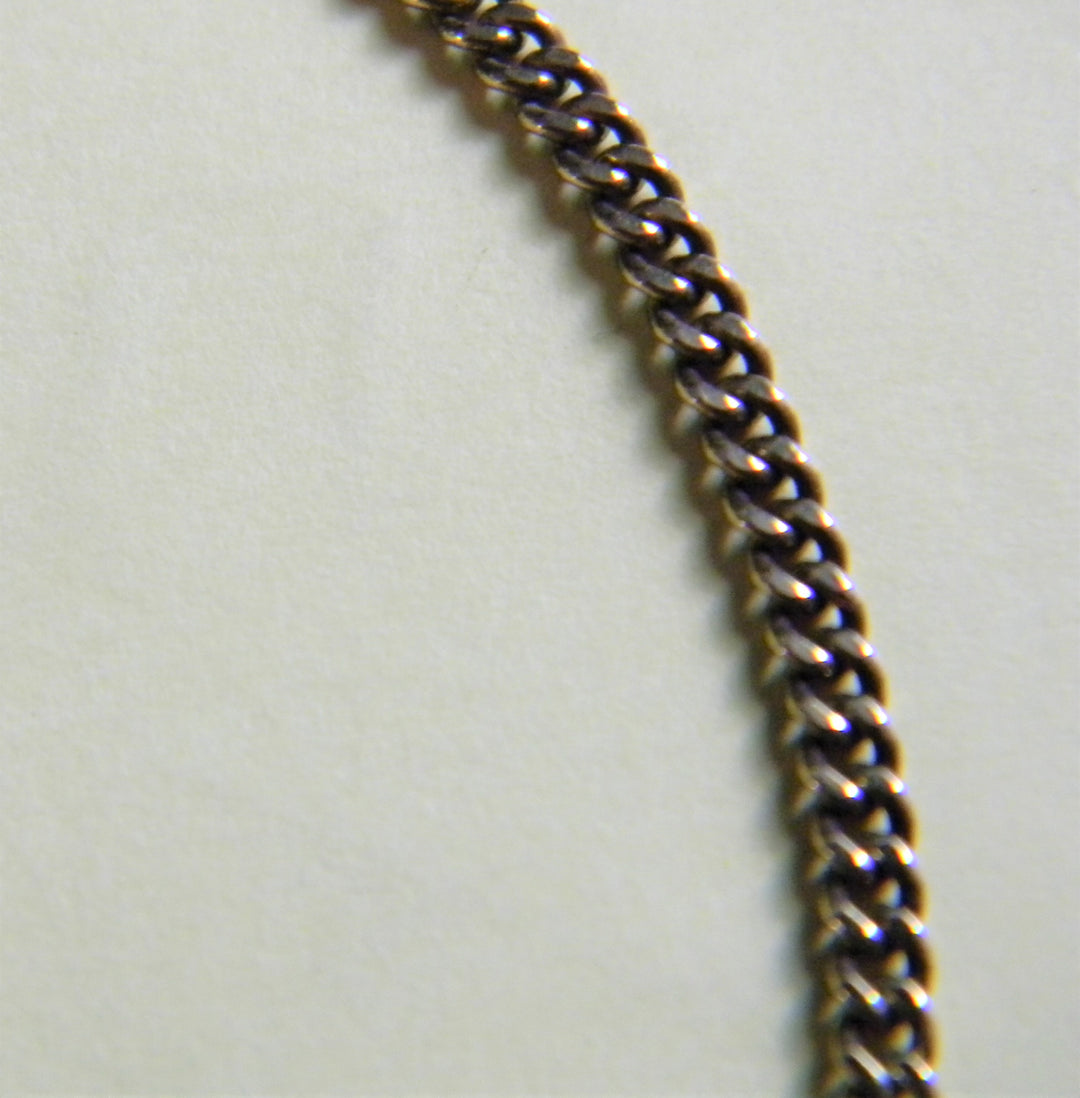 h786 Vintage Gold Filled Pocket Watch Chain with Masonic Engraved Charm