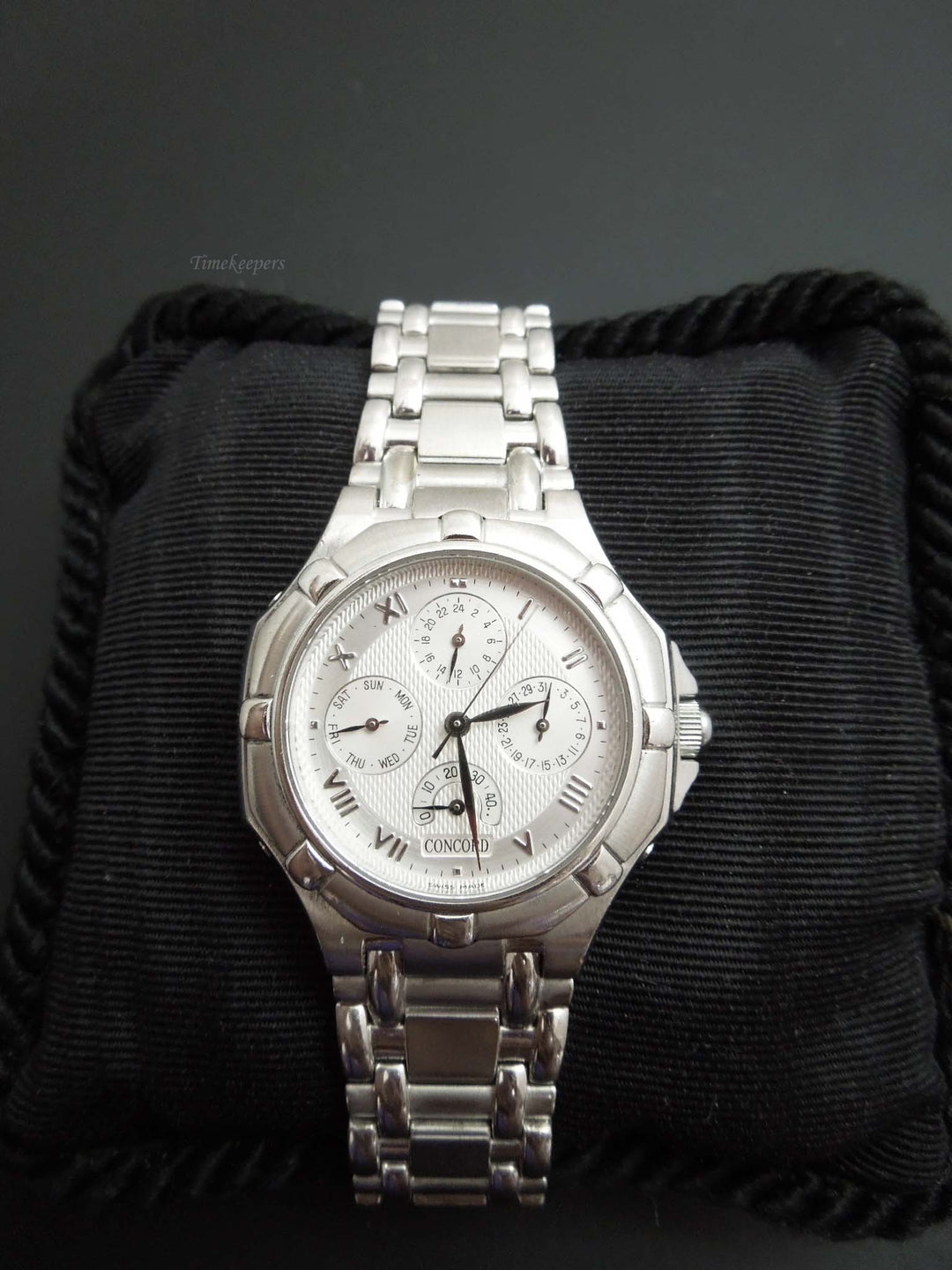 b920 Stunning 18kt White Gold Unisex Concord Saratoga Automatic Wristwatch