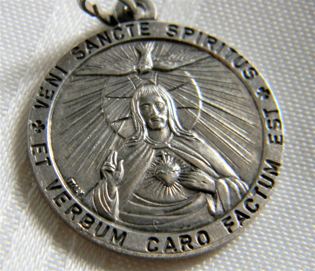 h806 Pope Jon Paul Pendant Veni Sancte Spiritus Et Verbum Caro Factum Pendant