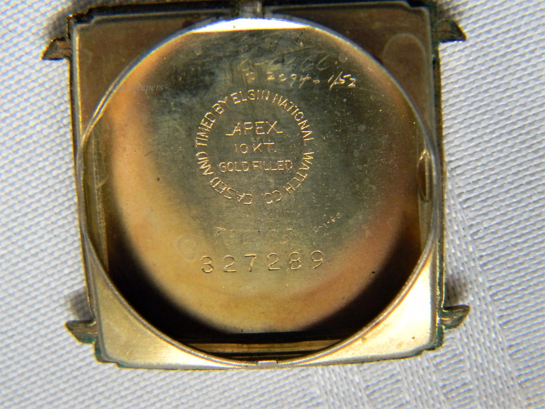 j635 Vintage Unisex Mechanical Elgin wristwatch 10k Gold Filled