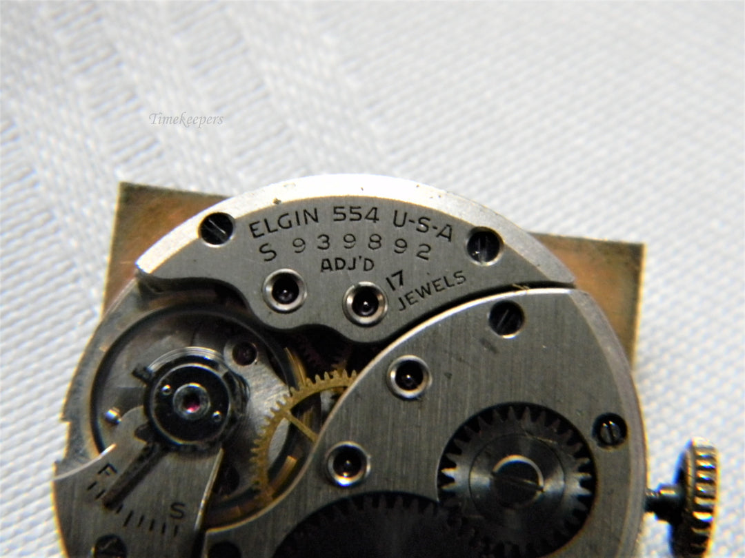 j635 Vintage Unisex Mechanical Elgin wristwatch 10k Gold Filled