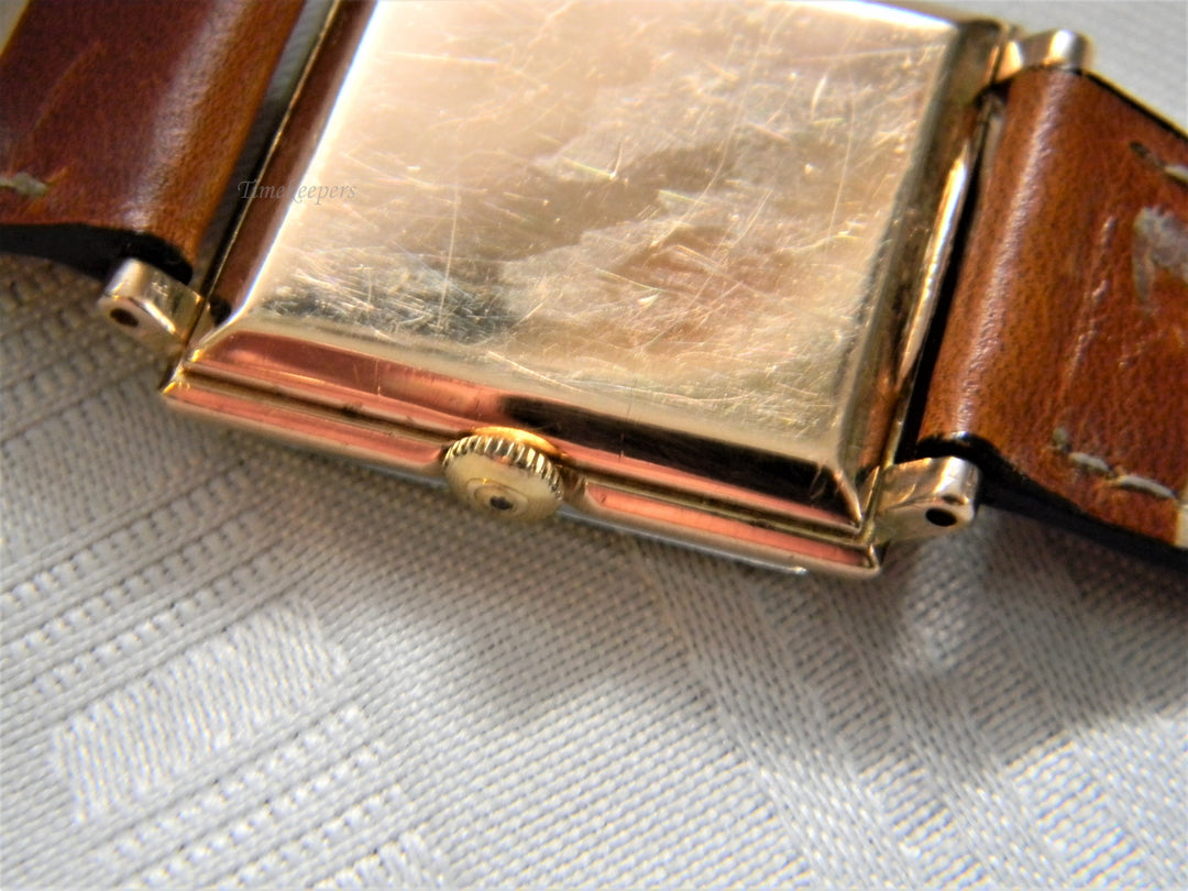 j637 Great Vintage Unisex 14kt Yellow Gold Omega Mechanical Wristwatch