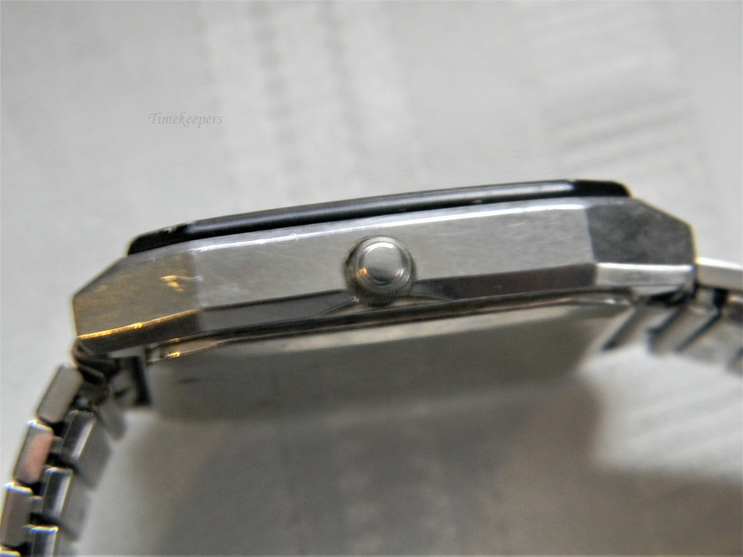 j641 Retro 1981 James Bond Seiko Alarm Chronograph Quartz Men's Watch with Flex Band