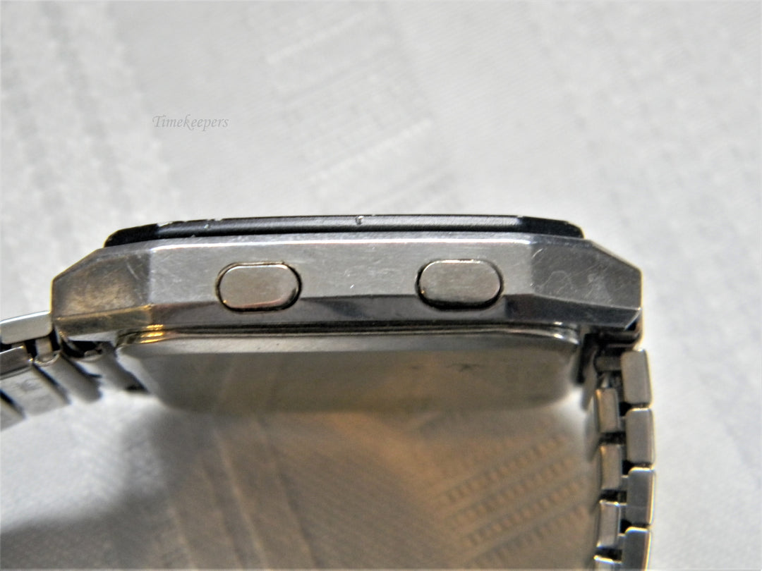 j641 Retro 1981 James Bond Seiko Alarm Chronograph Quartz Men's Watch with Flex Band