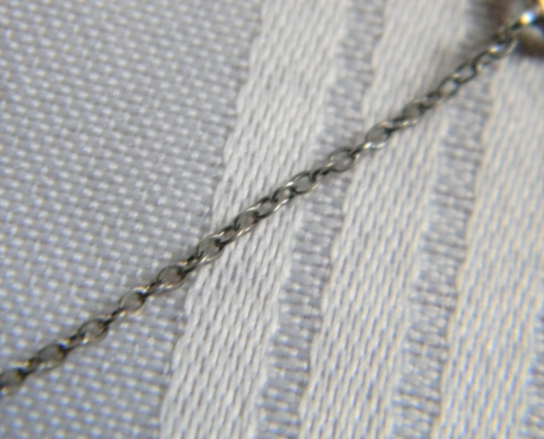 H830 Unique Silver tone Pendant with Glass Stones on Sterling Silver Chain