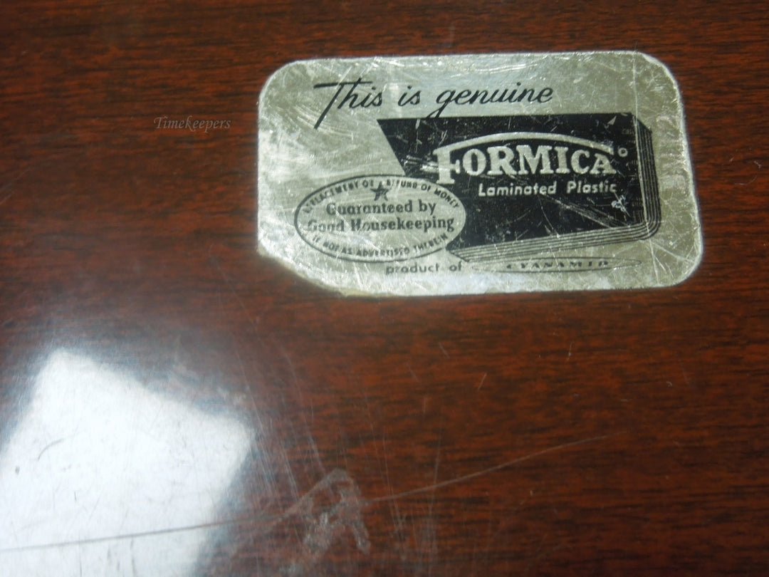 q542 Formica Brand for Crescent, 12" Serving / Bar Tray, Silverplate Rim