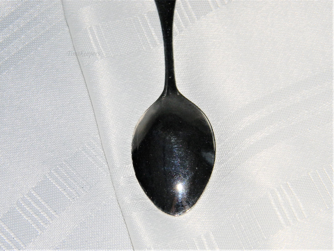 j674 Nice Preowned Stainless Steel Collector Charm Spoon from Wyoming