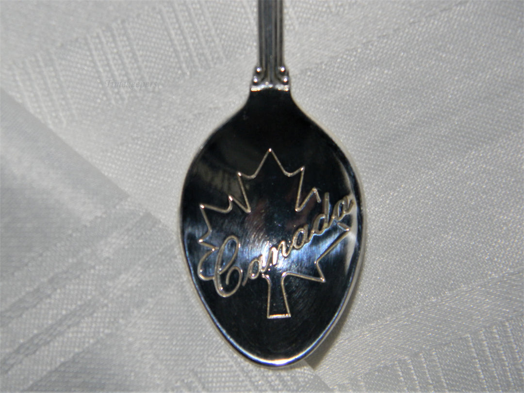 j677 Nice Preowned Stainless Steel Collector Spoon from Canada