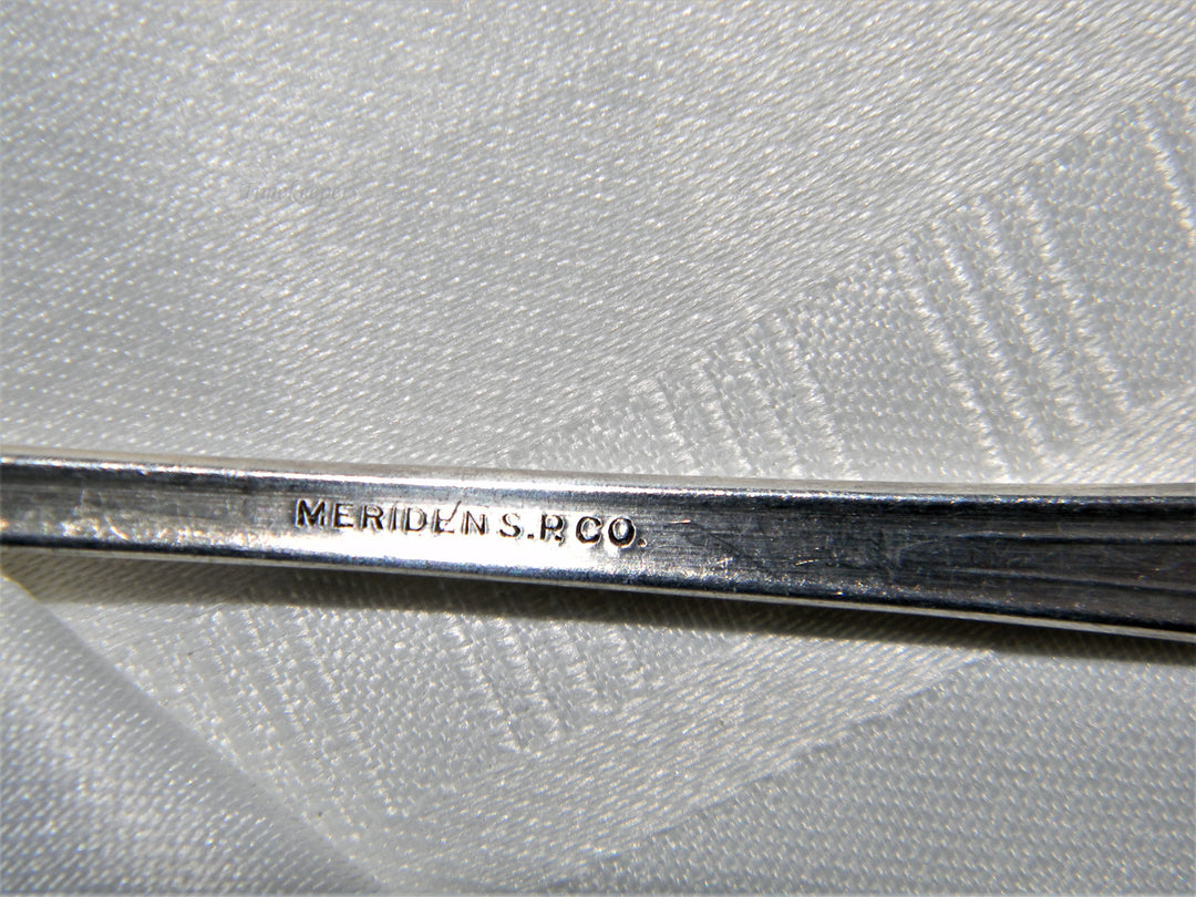 j678 Vintage Meriden Silver Plated Souvenir Cocktail Fork from LaSalle Hotel