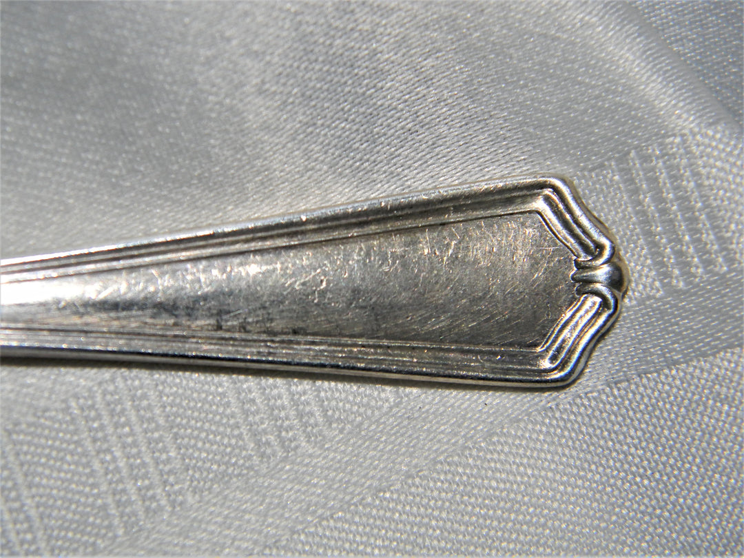 j678 Vintage Meriden Silver Plated Souvenir Cocktail Fork from LaSalle Hotel