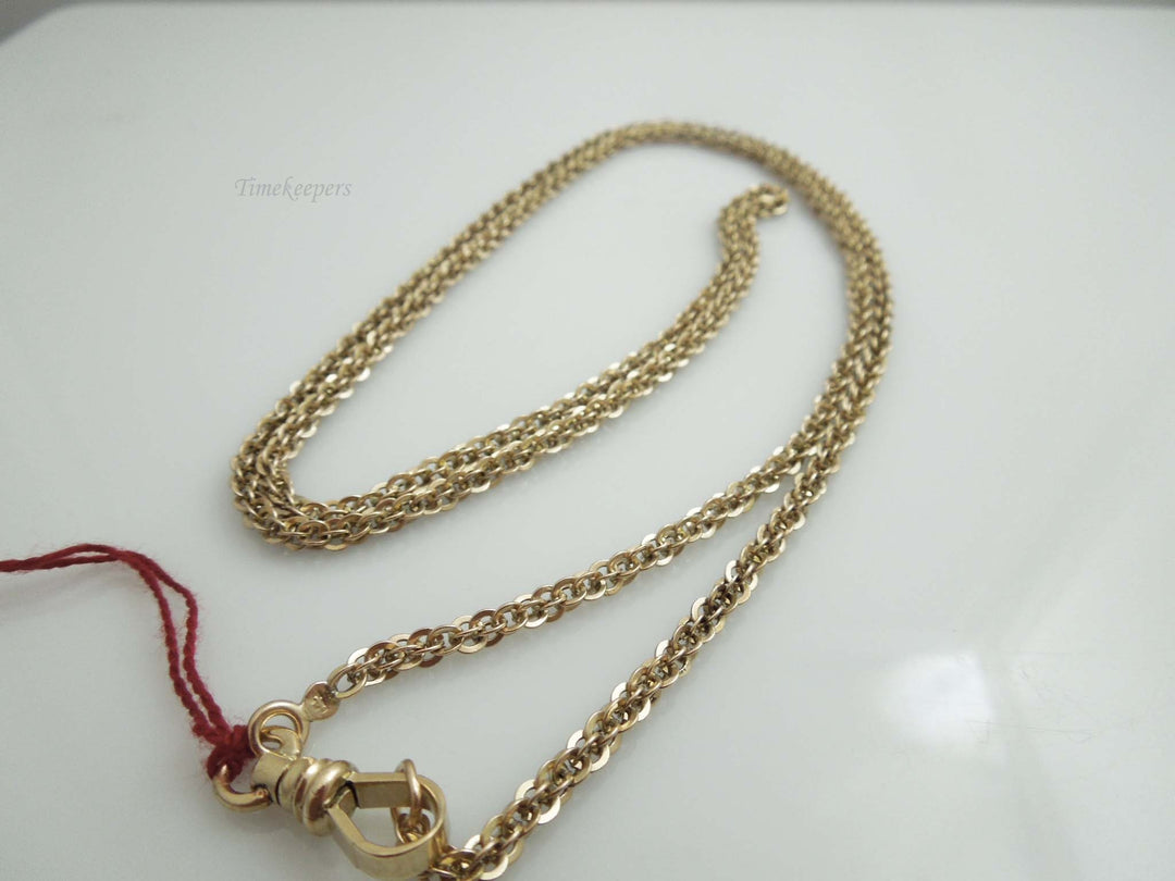 g504 Long Vintage Unisex 14kt Yellow Gold 30" Specialty Chain