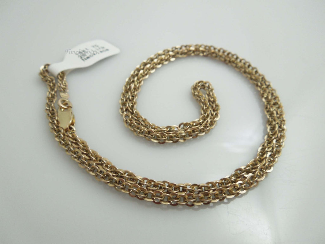 g508 Stunning Unisex 14kt Yellow Gold 20" Specialty Necklace