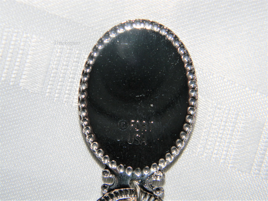 j683 Nice Preowned Stainless Steel Collector Charm Spoon from Colorado