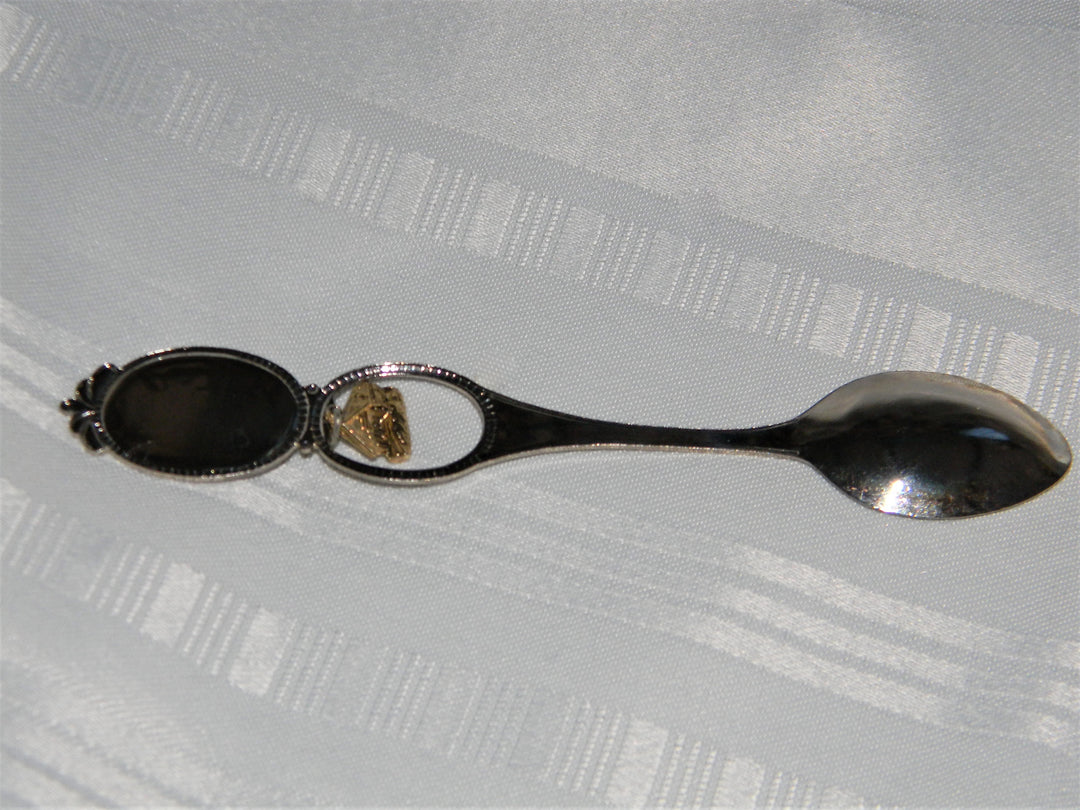 j685 Nice Preowned Stainless Steel Collector Charm Spoon from Vermont
