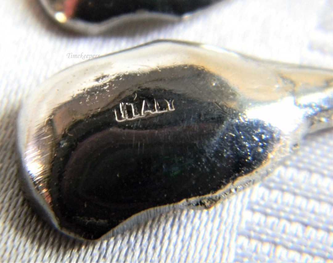 h901 Great Vintage Silver Salt Cellar Spoons or Souvenir Spoons from Italy