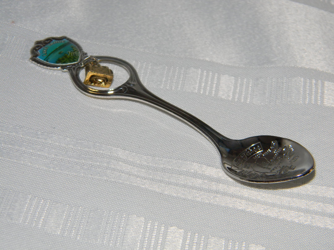 j696 Nice Preowned Stainless Steel Collector Charm Spoon from Lake Tahoe