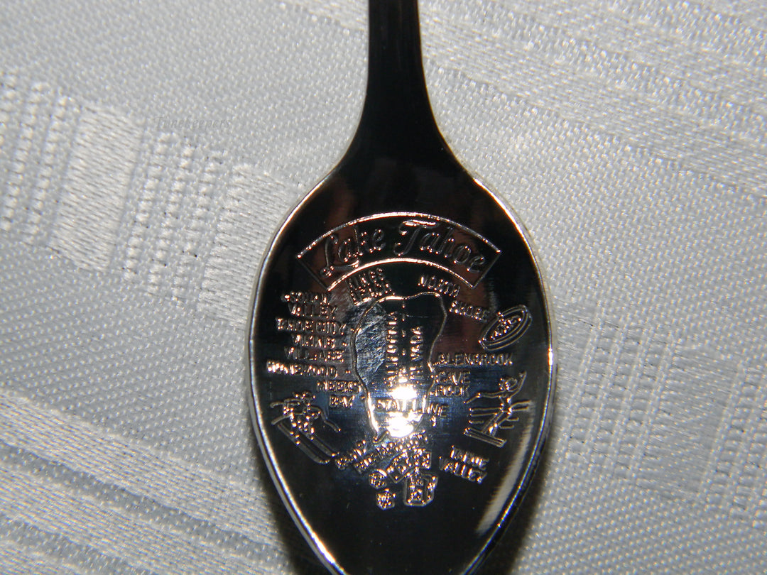 j696 Nice Preowned Stainless Steel Collector Charm Spoon from Lake Tahoe