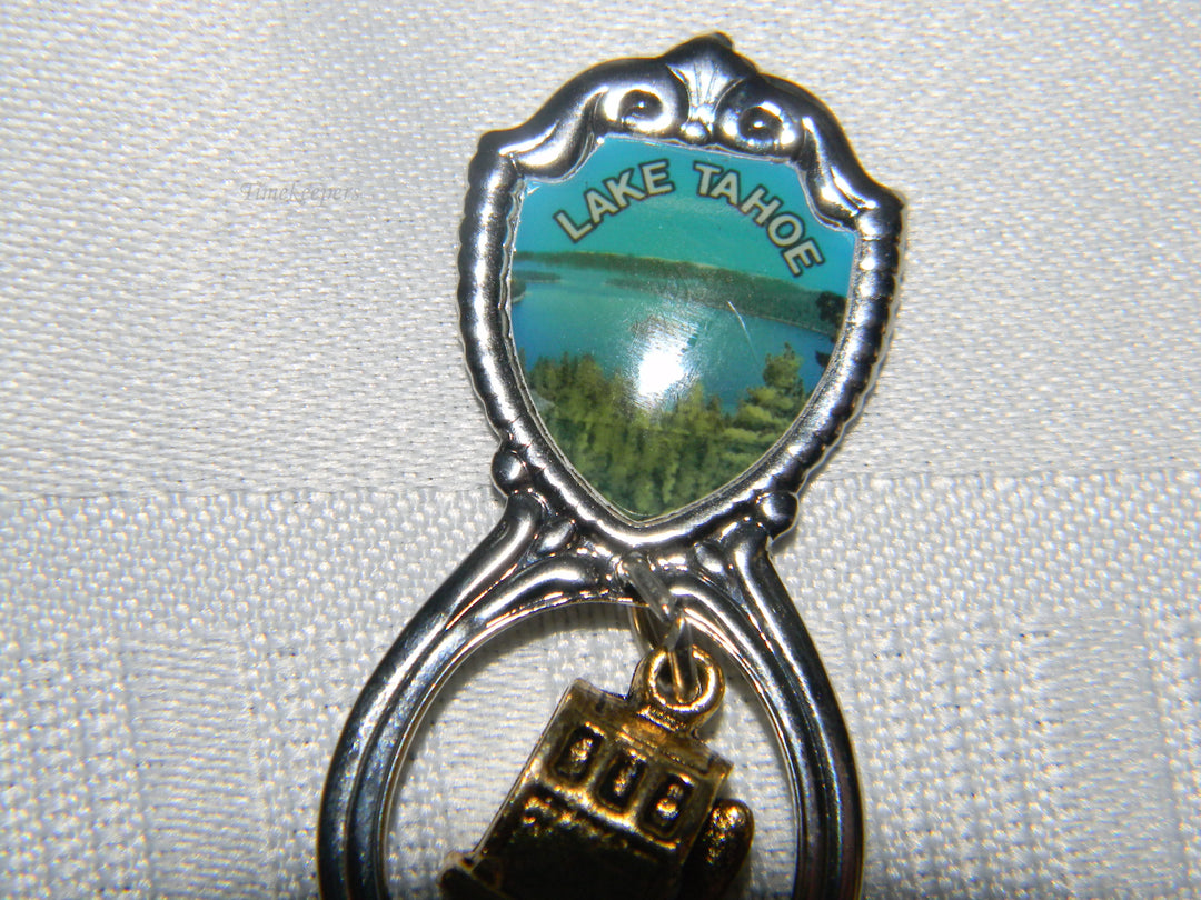 j696 Nice Preowned Stainless Steel Collector Charm Spoon from Lake Tahoe