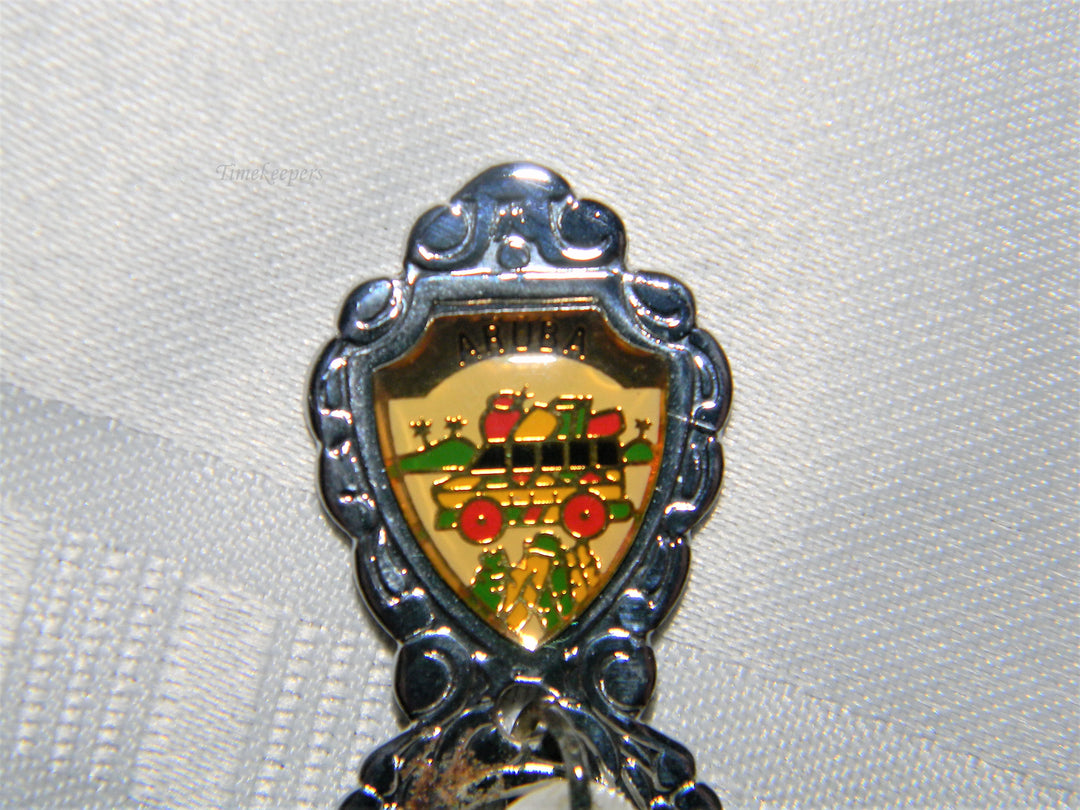j697 Nice Preowned Stainless Steel Collector Charm Spoon from Aruba