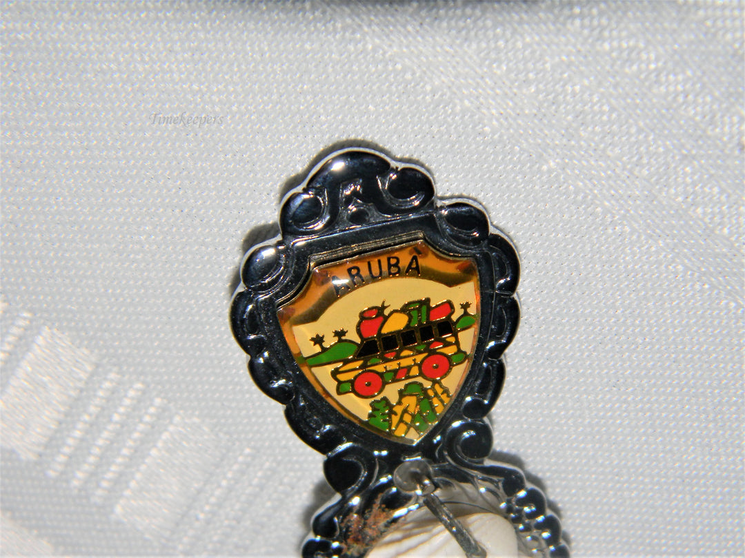 j697 Nice Preowned Stainless Steel Collector Charm Spoon from Aruba